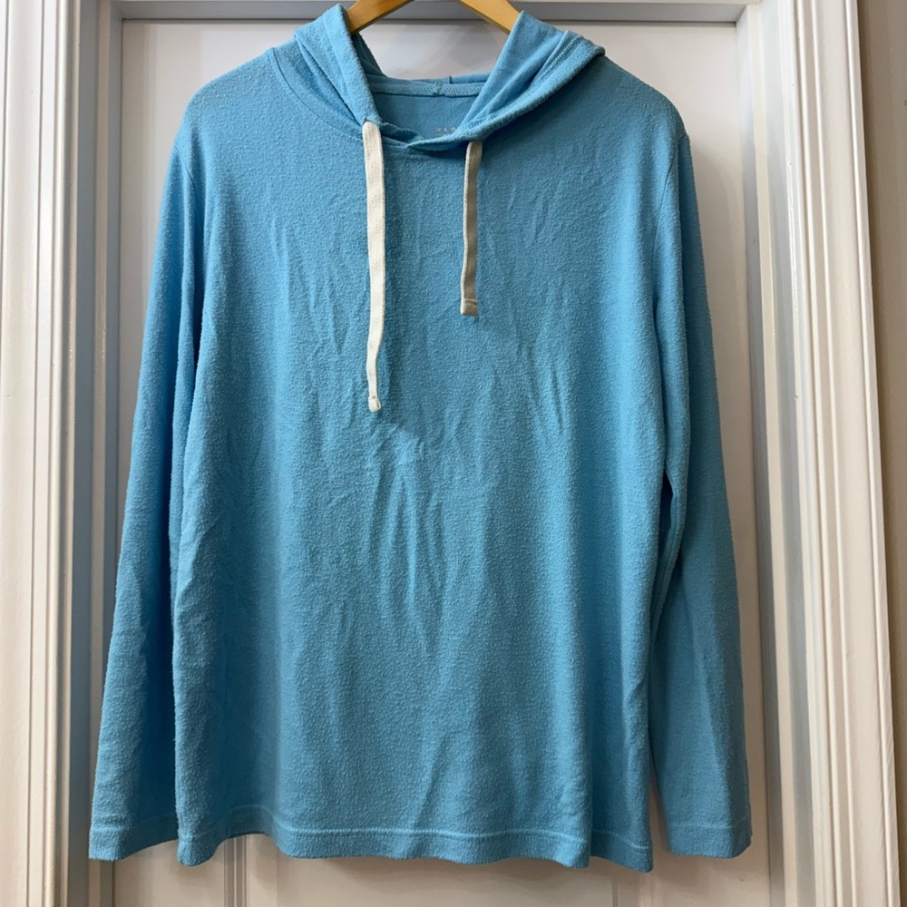 ZYIA Blue Casual Hooded Sweatshirt